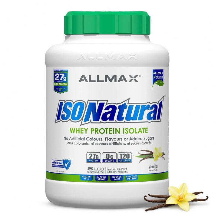 Allmax IsoNatural 5lbs Vanilla – Bulldog Nutrition Canada