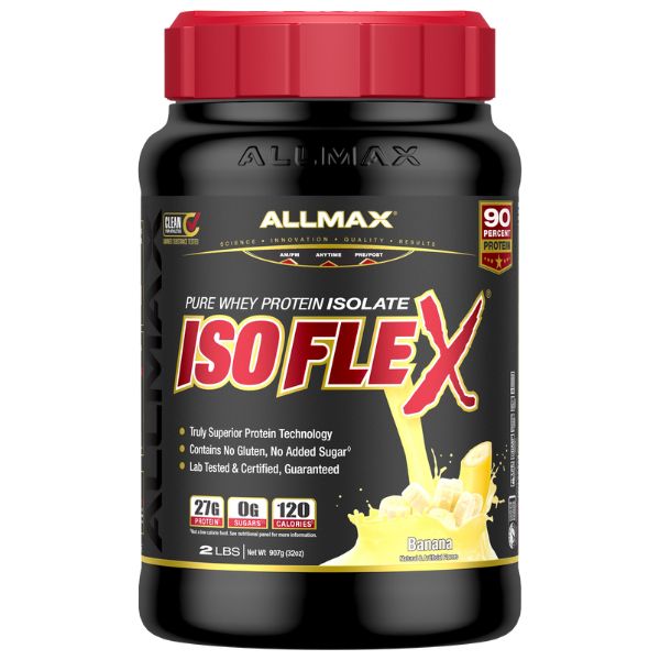 Allmax Isoflex 2lbs Whey Protein Isolate Banana