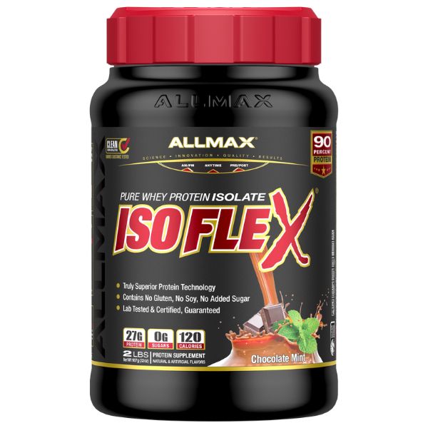 Allmax Isoflex 2lbs Whey Protein Isolate Chocolate Mint