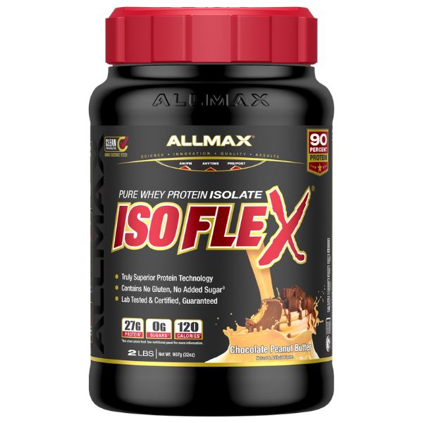 Allmax Isoflex 2lbs Whey Protein Isolate Chocolate Peanut Butter