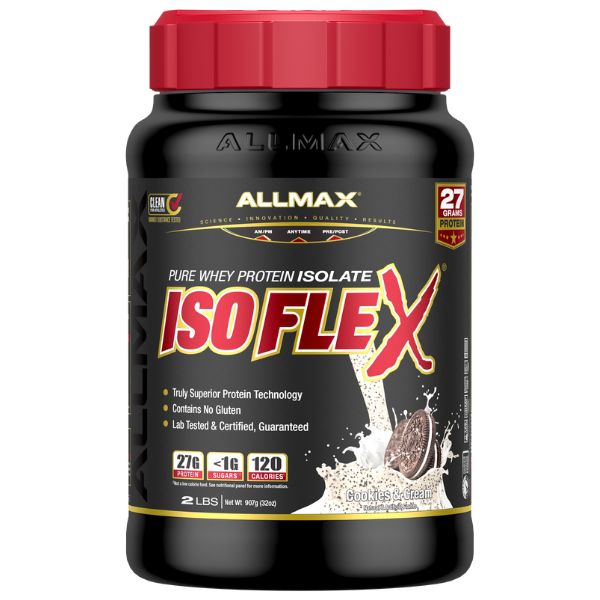 Allmax Isoflex 2lbs Whey Protein Isolate Cookies and Cream