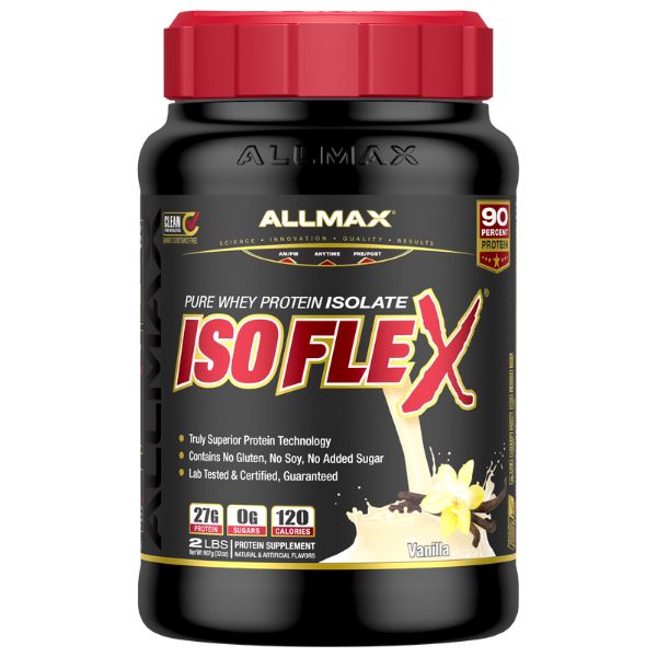 Allmax Isoflex 2lbs Whey Protein Isolate Vanilla