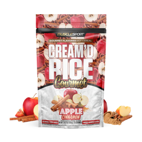 Musclesport Cream'd Rice Gourmet Hot Cereal Apple Cinnamon – Bulldog Nutrition Canada
