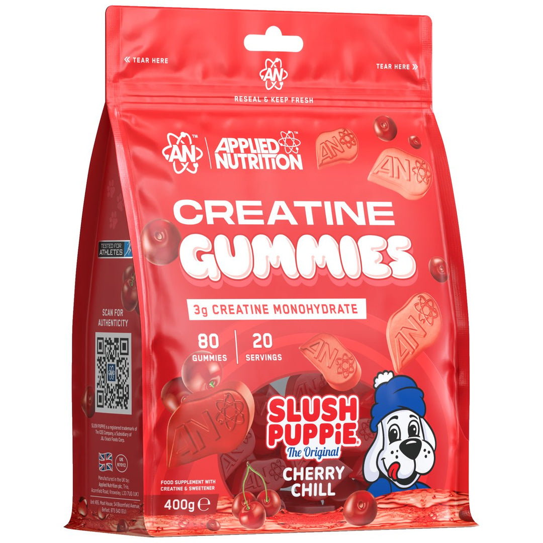 Applied Nutrition Creatine Gummies Slush Puppie Cherry Chill – Bulldog Nutrition Canada