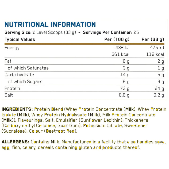 Applied Nutrition Critical Whey 2lbs Chiquita Banana Strawberry Nutrition Facts – Bulldog Nutrition