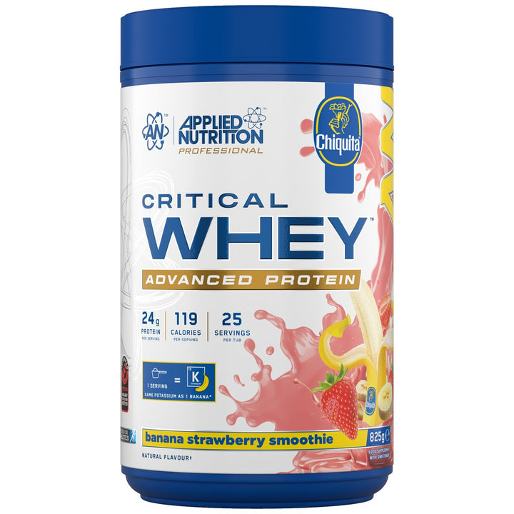 Applied Nutrition - ABE Applied Nutrition Critical Whey 2lbs Chiquita Banana Strawberry – Bulldog Nutrition Canada