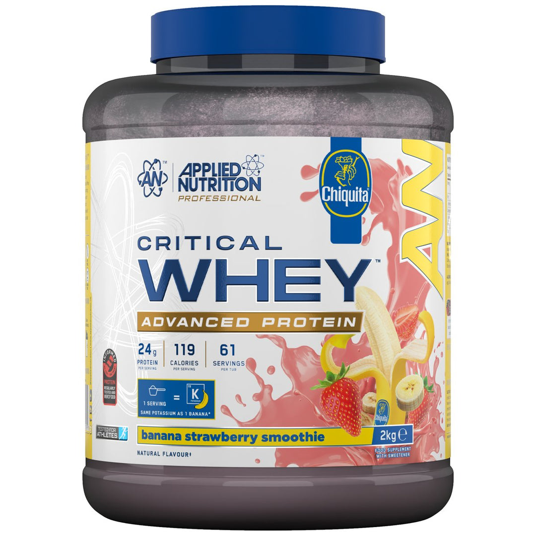 Applied Nutrition Critical Whey 5lbs Chiquita Banana Strawberry – Bulldog Nutrition Canada