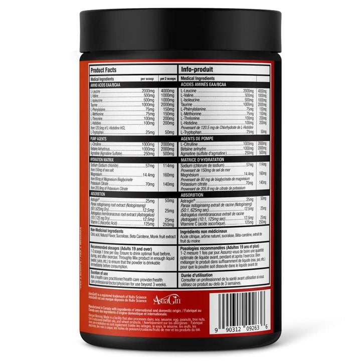 BULL_Nutrition_Amino_Xplode_EAA_BCAA_Mango_Nutrition_Facts_Label