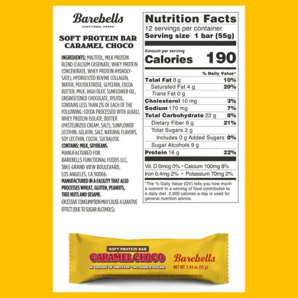 Barebells Soft Protein Bars 12/bars