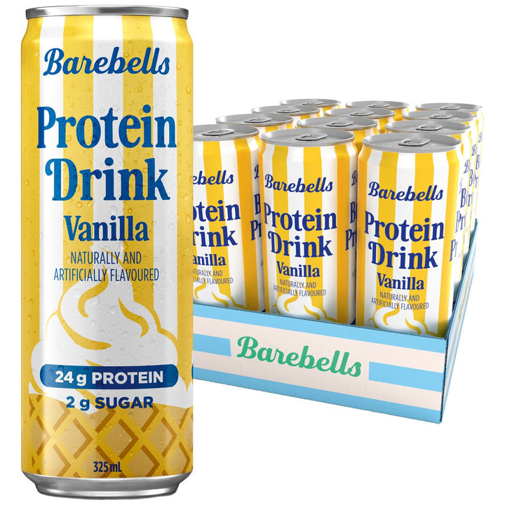 Barebells Protein Drink Case 12 Cans Vanilla – Bulldog Nutrition Canada