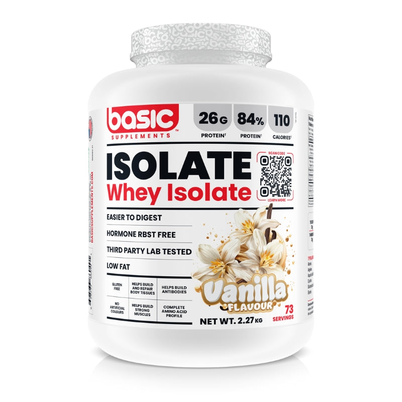 Basic Whey Isolate 5lbs - Hormone Free Whey Protein Isolate