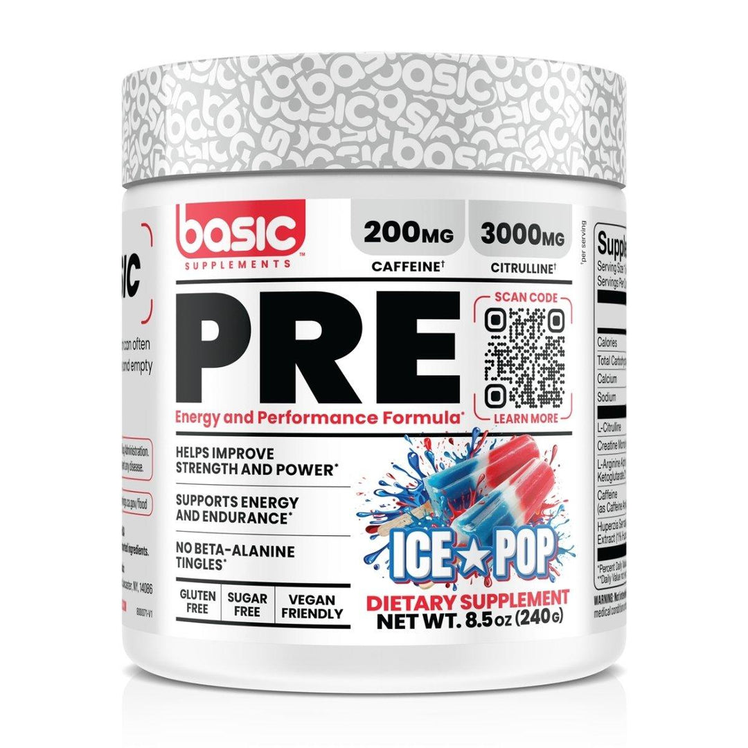 Basic_Pre_Workout_30_serve_Rocket_Ice_Pop_Front_Label