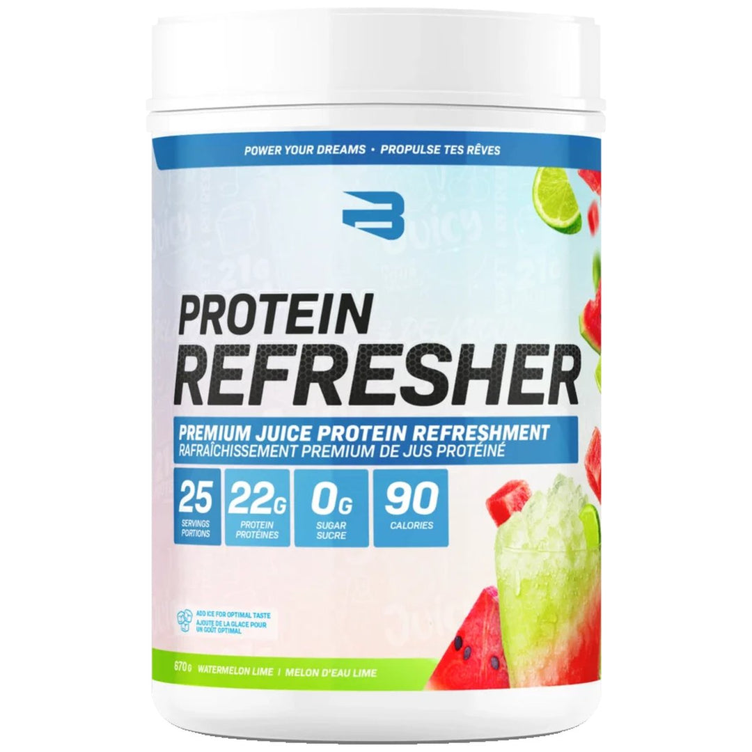 Believe Protein Refresher 2.0 Watermelon Lime — 25 servings, 22g protein clear juice-style protein drink, Canada