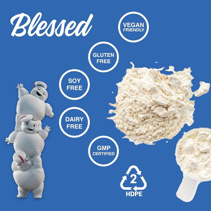 Blessed X Ghostbusters Plant Based Protein Mini Marshmallow Pufts Why its Better