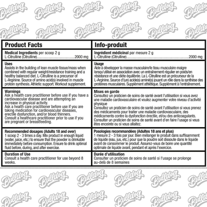 Bull-Nutrition-Pure-Citrulline-Nutrition-Facts