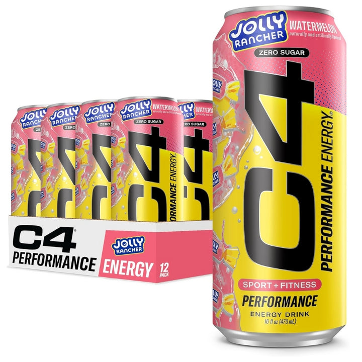 Cellucor C4 Performance Energy Drink Case Jolly Rancher Watermelon - Canada and USA