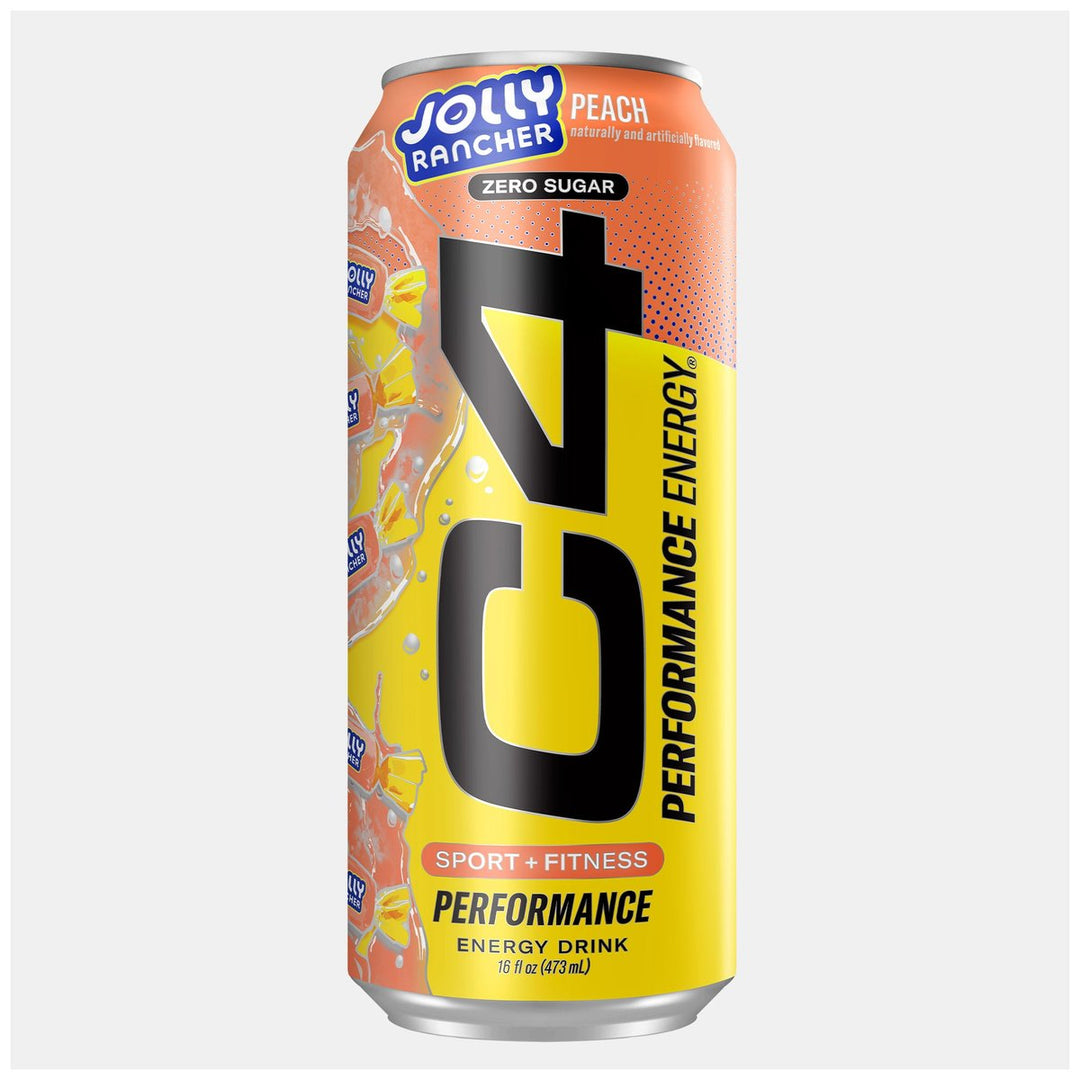 Cellucor C4 Performance Energy Drink Case 12 Cans Peach Jolly Rancher – Bulldog Nutrition Canada