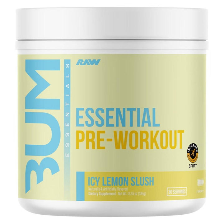 CBUM_Essential_Pre-Workout_30_serve_Icy_Lemon_Slush_Front_Canada