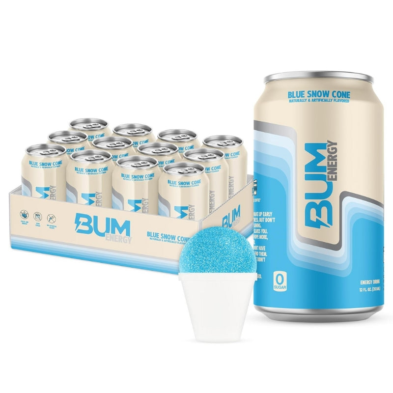 CBUM Energy Drink Case Blue Snow Cone