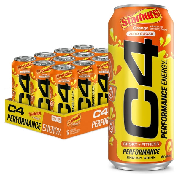Cellucor C4 Energy Drink Case Starburst Orange