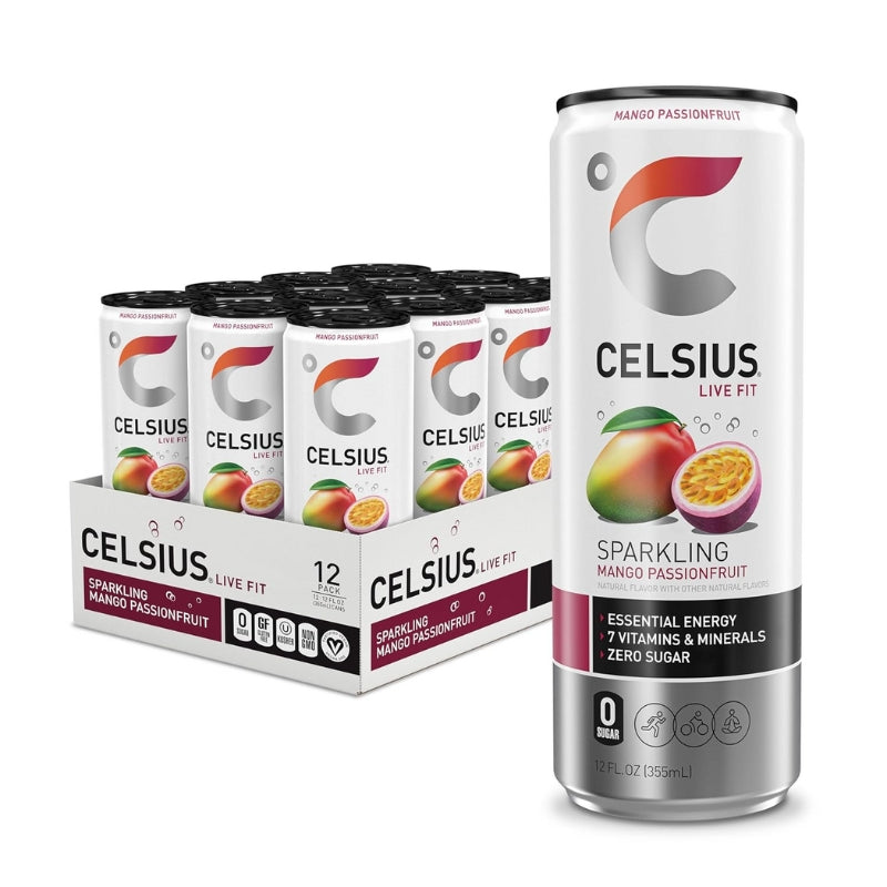 Celsius Energy Drink Case Sparkling Mango Passionfruit