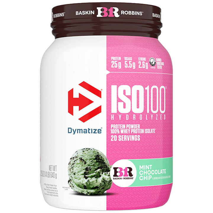 Dymatize ISO 100 20 Serve Baskin Robbins Mint Chocolate Chip – Bulldog Nutrition Canada