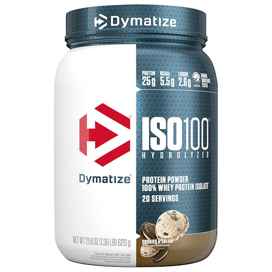 Dymatize ISO 100 20 Serve Cookies &amp; Cream – Bulldog Nutrition Canada