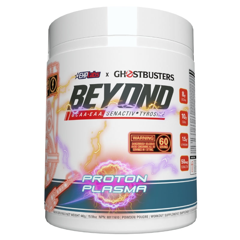 EHP Labs X Ghostbusters Beyond BCAA + EAA Front Label Proton Plasma
