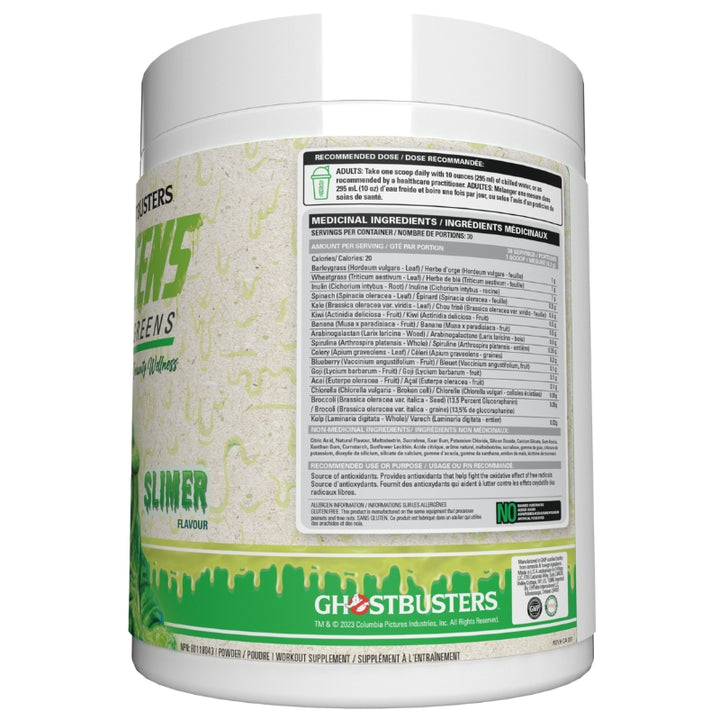 EHP Labs X Ghostbusters OxyGreens Daily Super Greens Slimer Nutrition Facts