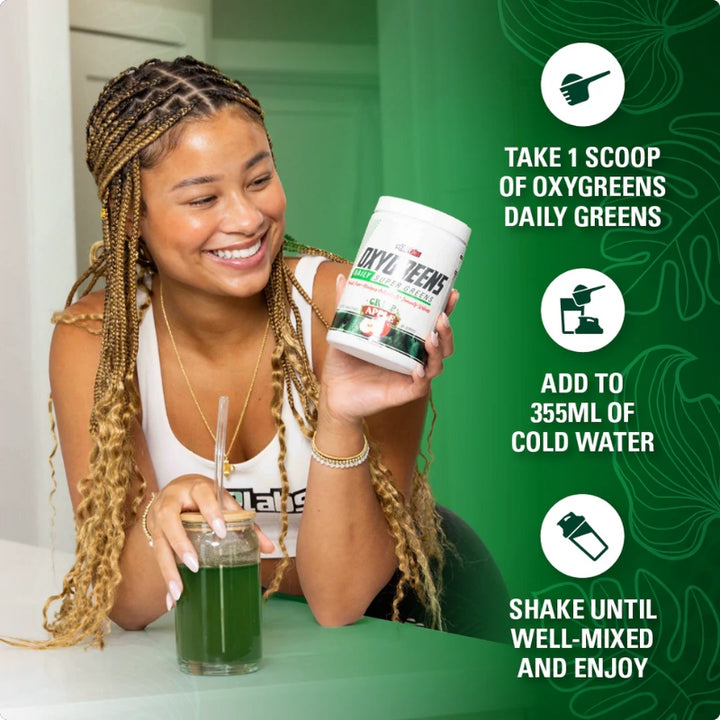 EHP Labs Oxygreens Daily Super Greens Label  Recommended Dosage