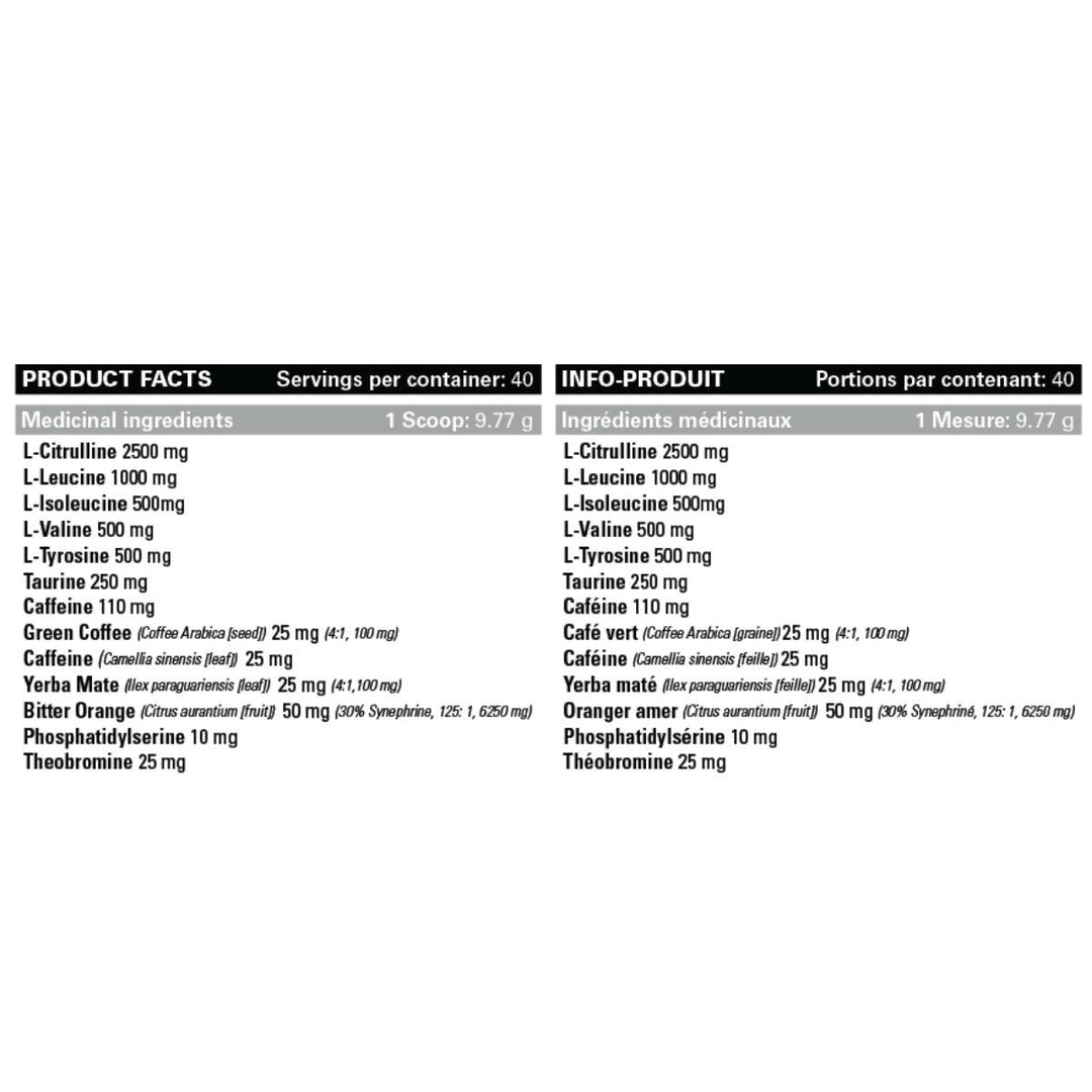 EHP_Labs_HECTIC_Pre_Workout_40_serve_Nutrition_Facts_Canada