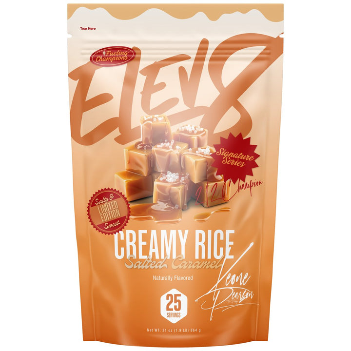 Elev8 Creamy Rice Salted Caramel 25 servings bag