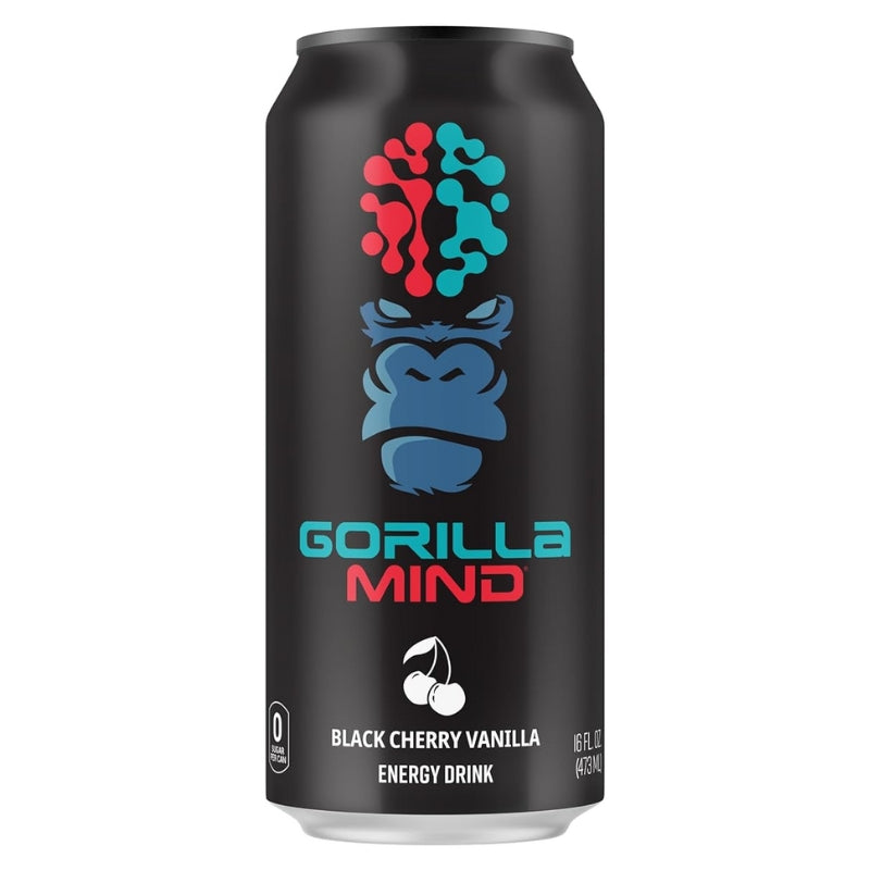 Gorilla Mind Energy Drink single can Black Cherry Vanilla