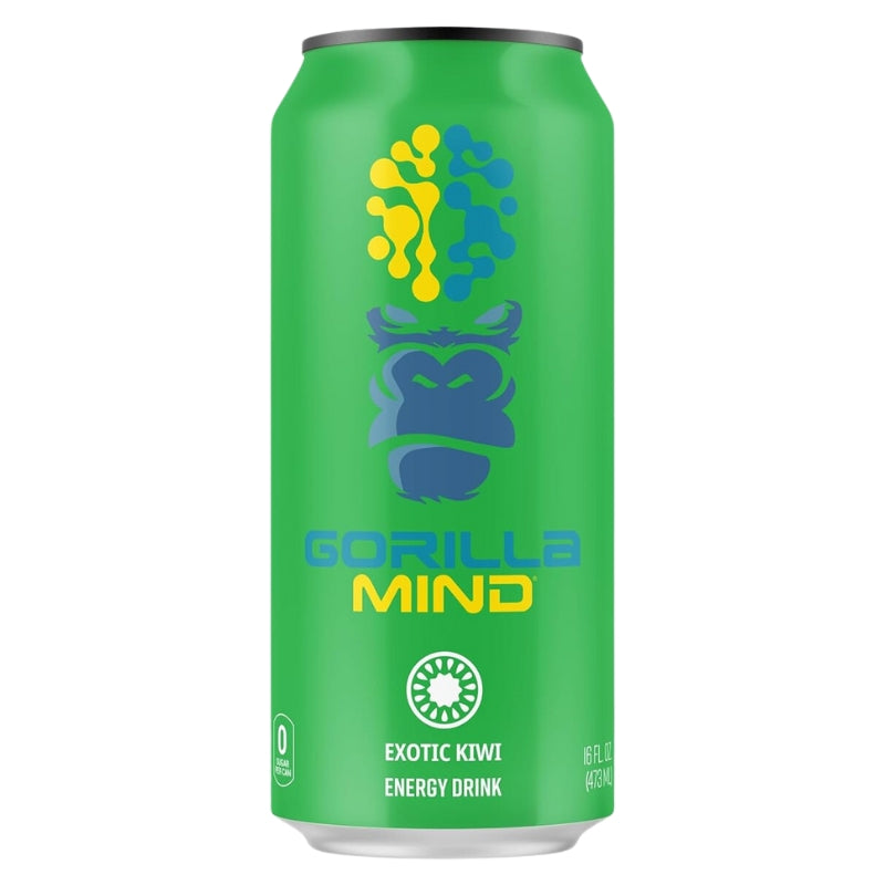 Gorilla Mind Energy Drink single can Exotic Kiwi