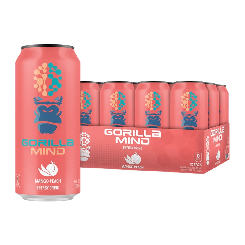 Gorilla Mind Energy Drink Case Mango Peach Exclusive
