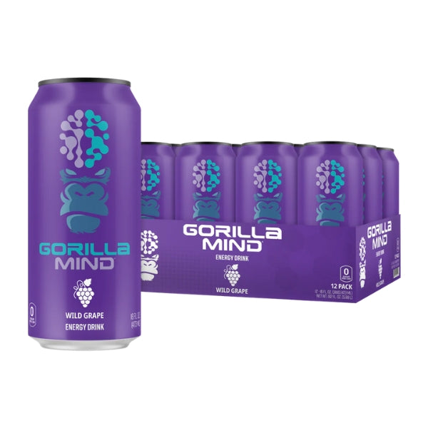 Gorilla Mind Energy Drink Case Wild Grape