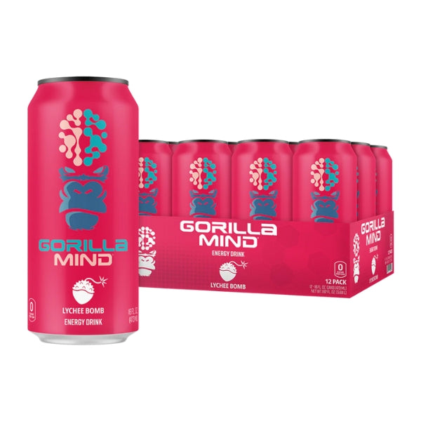 Gorilla Mind Energy Drink Case Lychee Bomb