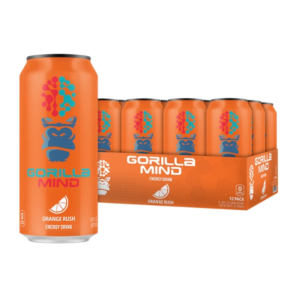 Gorilla Mind Energy Drink Case Orange Rush