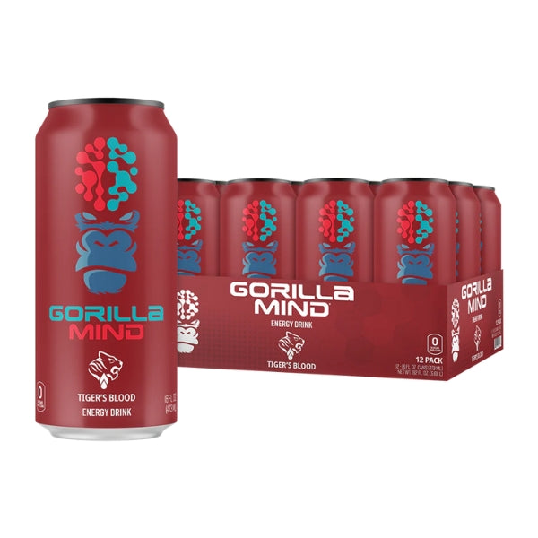 Gorilla Mind Energy Drink Case Tiger's Blood