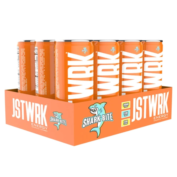 Axe & Sledge JSTWRK Energy Drink Case Shark Bite Mango Orange