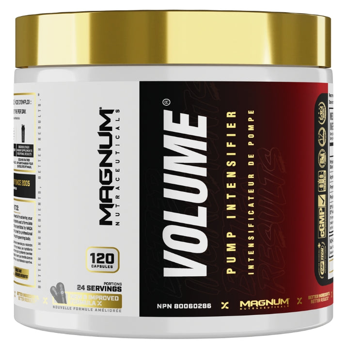 Magnum Volume Stim Free Pump Boosting Pre Workout Front Label