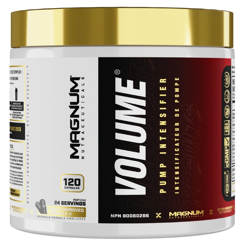 Magnum Volume Stim Free Pump Boosting Pre Workout Front Label