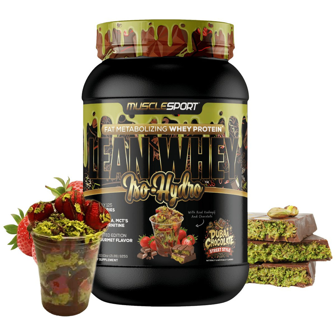 Musclesport Lean Whey Iso Hydro 2lbs Dubai Chocolate Street Style – Bulldog Nutrition Canada