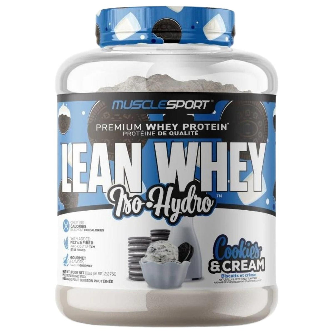 MuscleSport_Lean_Whey_Iso_Hydro_5lbs_Protein_Cookies_Cream