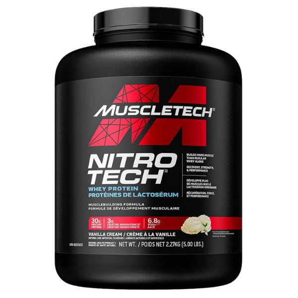 Muscletech Nitro Teach Whey Protein Isolate Blend 5lbs Vanilla
