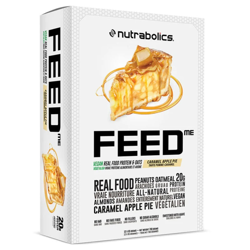 Nutrabolics Feed Me Vegan Protein Bar Case - Caramel Apple Pie