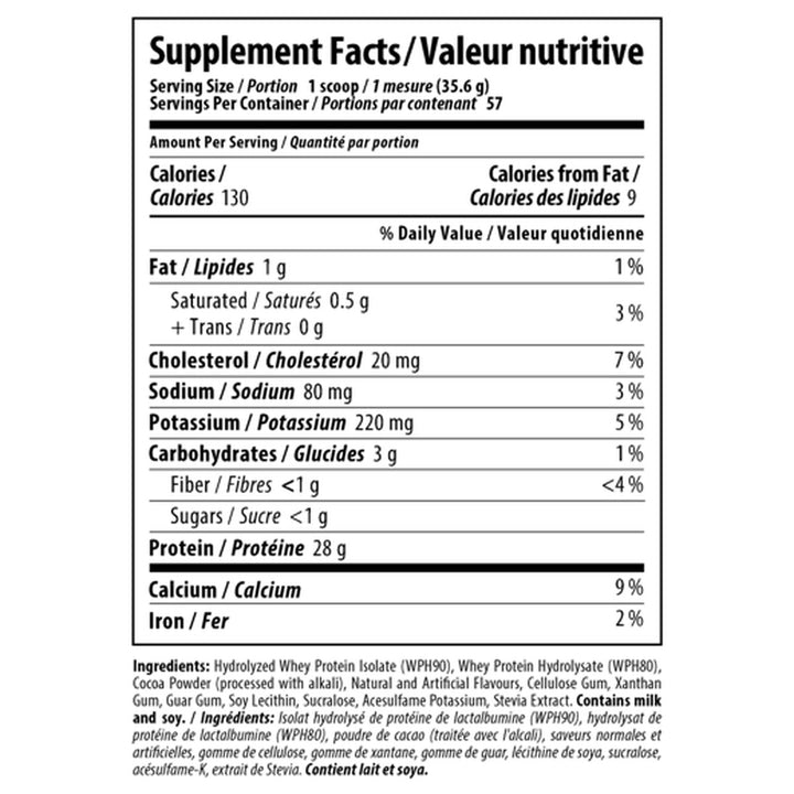 Nutrabolics HydroPure 4.5lbs Chocolate Coconut Nutrition Facts – Bulldog Nutrition Canada