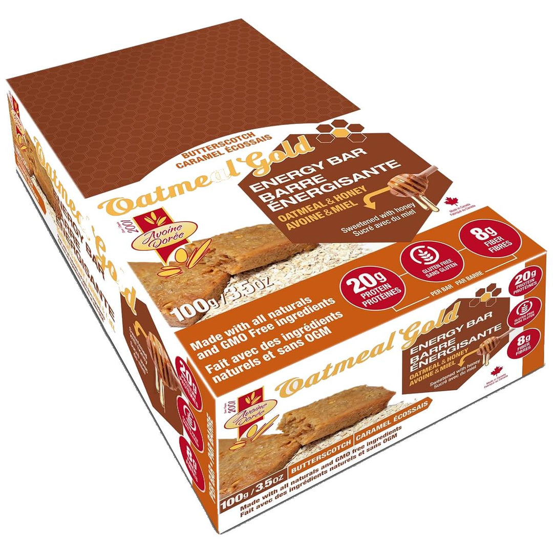 Oatmeal Gold Energy Bars 12/bars Butterscotch – Bulldog Nutrition Canada