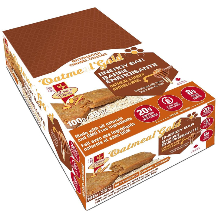 Oatmeal Gold Energy Bars 12/bars Butterscotch – Bulldog Nutrition Canada