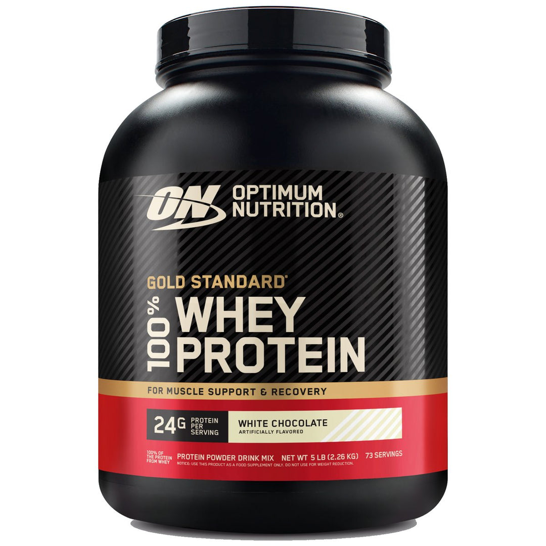 Optimum Nutrition Gold Standard 100% Whey Protein 5lbs White Chocolate – Bulldog Nutrition Canada
